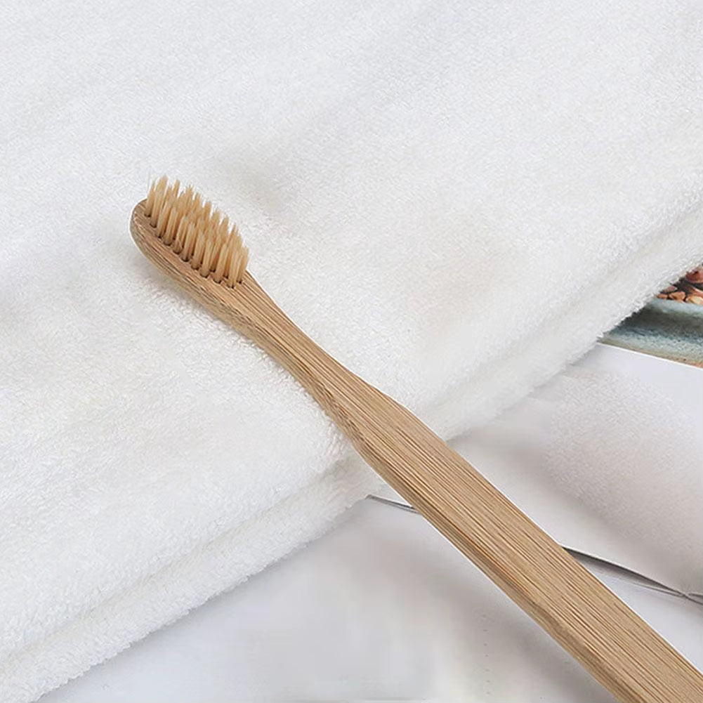 1/5/10PCS Natural Bamboo Charcoal Toothbrush Eco-Friendly Biodegradable Soft Bristle for Gum Care & Cleaning